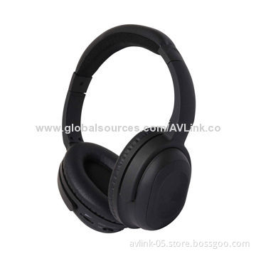 Rubber-coated Active Noise-canceling Headphone with Comfortable Ear-pads for Airplane, Train, Subway